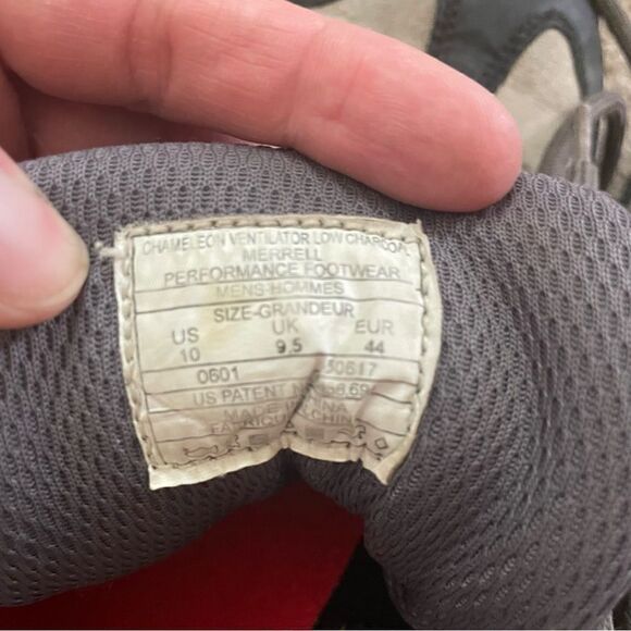 Merrell Men’s Walking/ Hiking Shoes Sz 10 Chameleon Ventilator Low Charcoal - Picture 11 of 13